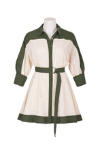 Load image into Gallery viewer, Mini Shirt Dress - Khaki
